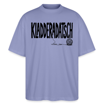 Chaos Shirt-KLADDERADATSCH-Oversized Unisex Bio T-Shirt - Violett