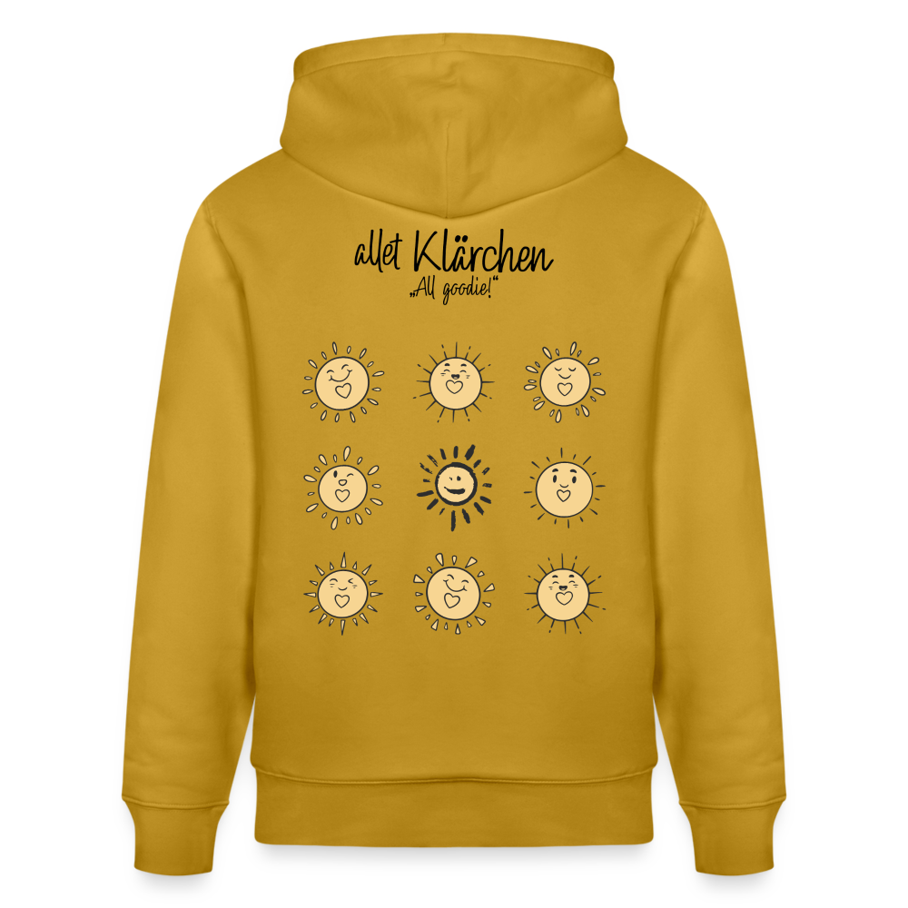 ALLET KLÄRCHEN-Unisex Bio-Hoodie - Ocker