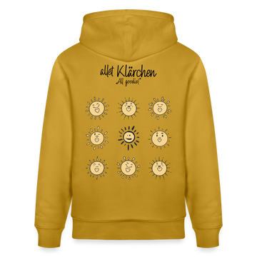 ALLET KLÄRCHEN-Unisex Bio-Hoodie - Ocker