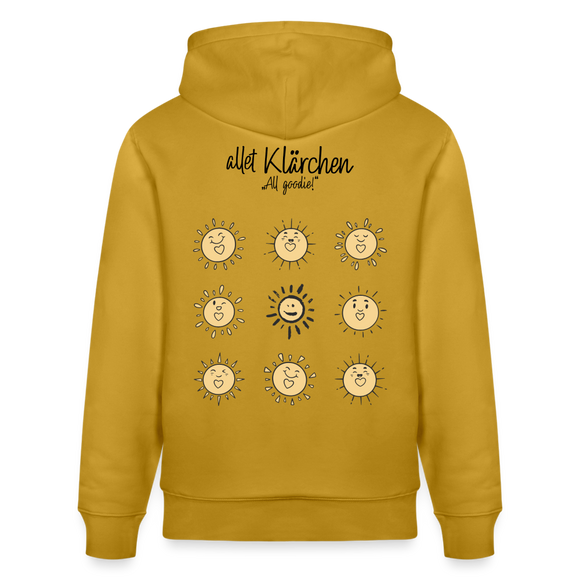 ALLET KLÄRCHEN-Unisex Bio-Hoodie - Ocker