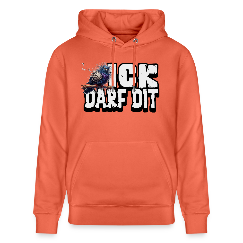 ICK DARF DIT|Taube-Unisex Bio-Hoodie - Hellrot
