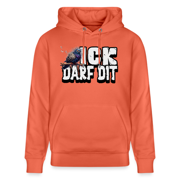 ICK DARF DIT|Taube-Unisex Bio-Hoodie - Hellrot