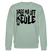PASS MA UFF KEULE-Unisex Bio-Sweatshirt - Helles Graugrün