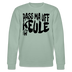 PASS MA UFF KEULE-Unisex Bio-Sweatshirt - Helles Graugrün