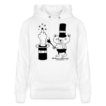 Berlin Unisex Bio-Hoodie-OHNE WORTE - Weiß