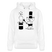 Berlin Unisex Bio-Hoodie-OHNE WORTE - Weiß