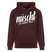 NÜSCHT FÜR SCHWACHE NERVEN-Unisex Bio-Hoodie mit Berliner Schnauze - Maroon