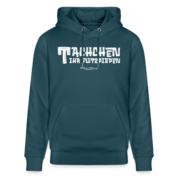 Berliner Begrüssung-TACHCHEN IHR FLITZPIEPEN- Bio-Hoodie - Dunkles Petrol