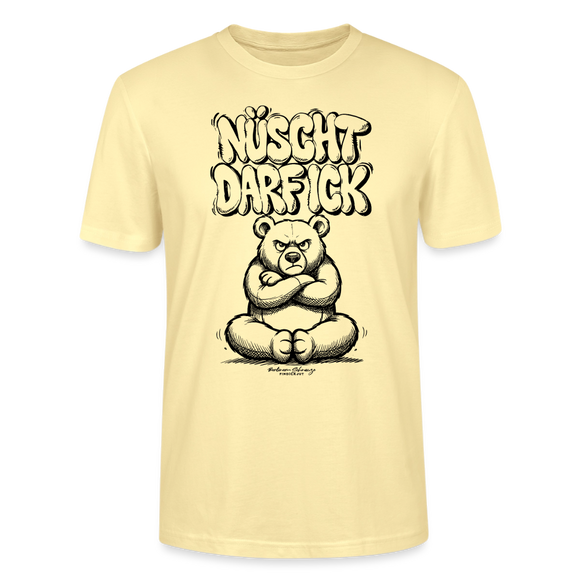 Berlin Shirt mit Berliner Bär-NÜSCHT DARF ICK-Unisex T-Shirt - Creme