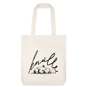 KNÜLLE - recycelter Heavyweight Stoffbeutel - Naturweiß