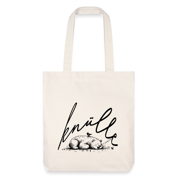 KNÜLLE - recycelter Heavyweight Stoffbeutel - Naturweiß