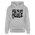 PASS MA UFF KEULE - Unisex Bio-Hoodie - Grau meliert