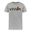 STAMPE-Männer Premium Bio T-Shirt - Grau meliert