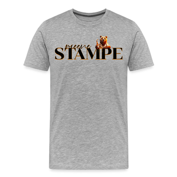 STAMPE-Männer Premium Bio T-Shirt - Grau meliert