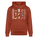Berliner Verrücktheit-MESCHUGGE-NA UND?!-Unisex Bio-Hoodie - Terrakotta