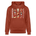 Berliner Verrücktheit-MESCHUGGE-NA UND?!-Unisex Bio-Hoodie - Terrakotta