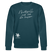 NACHTIGALL ICK HÖR DIR TRAPSEN-Unisex Bio-Sweatshirt II - Dunkles Petrol