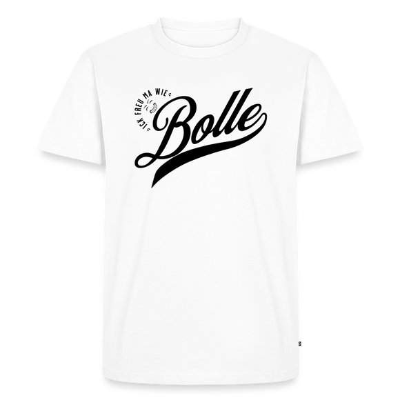 ICK FREU MA WIE BOLLE-Männer Premium BIO T-Shirt II - Weiß