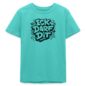 ICK DARF DIT-Teenager T-Shirt für Berliner Gören - Poolblau