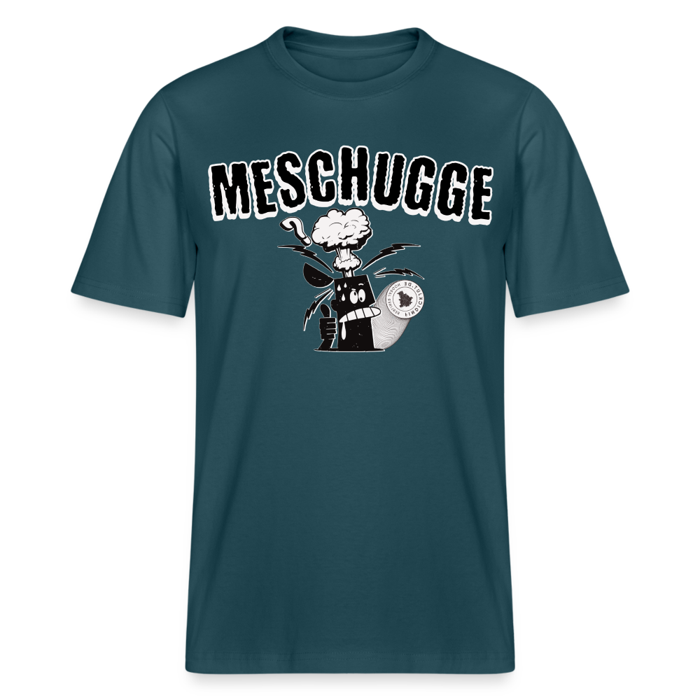 MESCHUGGE - Relaxed Fit Unisex Bio-T-Shirt - Dunkles Petrol