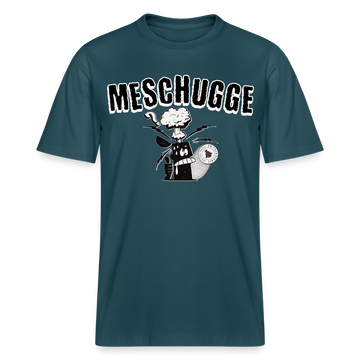 MESCHUGGE - Relaxed Fit Unisex Bio-T-Shirt - Dunkles Petrol