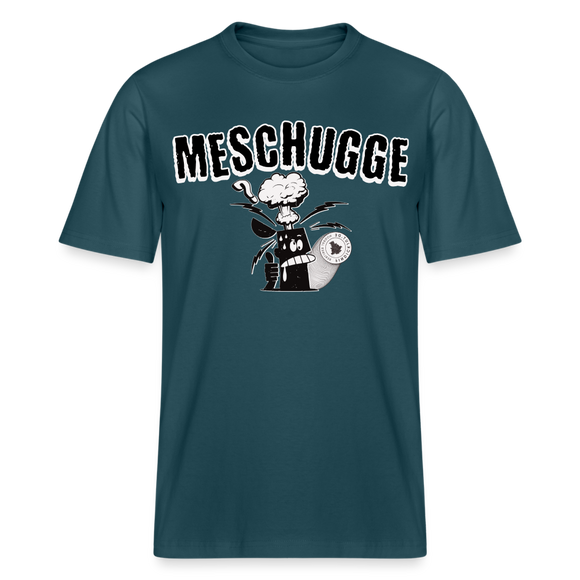 MESCHUGGE - Relaxed Fit Unisex Bio-T-Shirt - Dunkles Petrol
