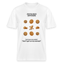 JEH MA NICH UFFN KEKS-Relaxed Fit Unisex Bio-T-Shirt - Weiß