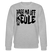 PASS MA UFF KEULE-Unisex Bio-Sweatshirt - Grau meliert
