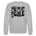 PASS MA UFF KEULE-Unisex Bio-Sweatshirt - Grau meliert
