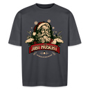 JIBT NÜSCHT - Unisex Oversize Bio-T-Shirt - Indigoblau