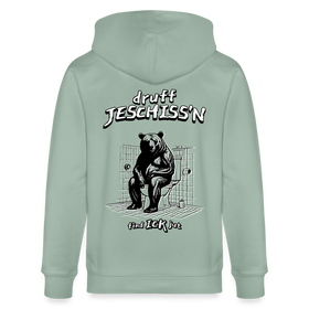 DRUFF JESCHISS'N-Unisex Bio-Kapuzenjacke - Helles Graugrün