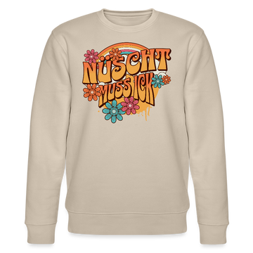 BERLINER RETRO-NÜSCHT MUSS ICK-Unisex Bio-Sweatshirt - Beige