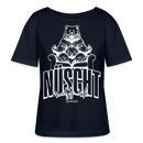 NÜSCHT MUSS ICK-Berlin Shirt-Rundhals Frauen Bio-T-Shirt - Navy
