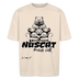 NÜSCHT MUSS ICK-Unisex Oversize Bio-T-Shirt - Naturweiß