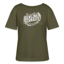 BERLINER SCHNAUZE-Rundhals Frauen Bio-T-Shirt - Khaki