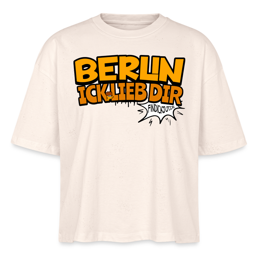 BERLIN ICK LIEB DIR - Frauen Boxy Bio-T-Shirt - Naturweiß