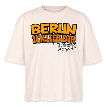 BERLIN ICK LIEB DIR - Frauen Boxy Bio-T-Shirt - Naturweiß