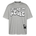 PASS MA UFF KEULE-Oversized Unisex Bio T-Shirt II - Grau meliert