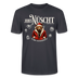 JIBT NÜSCHT-Unisex T-Shirt Berliner Ansage und Berliner Bär - Dunkles Graublau