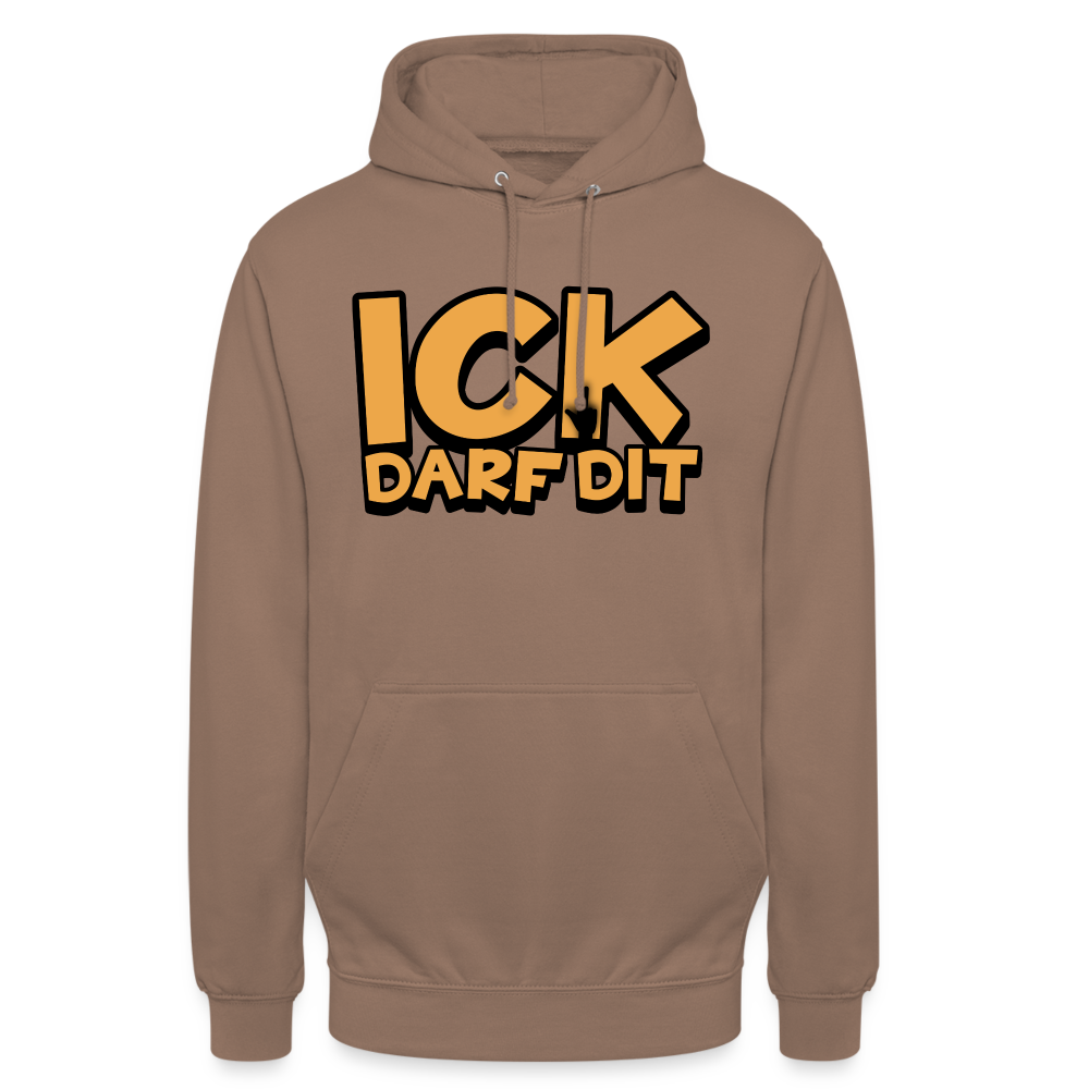 ICK DARF DIT - Hoodie - Mokka