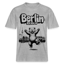 Berlin Souvenir- RELAXED FIT Unisex Bio T-Shirt-BERLIN ICK LIEBE DIR - Grau meliert