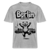 Berlin Souvenir- RELAXED FIT Unisex Bio T-Shirt-BERLIN ICK LIEBE DIR - Grau meliert