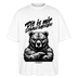 Dit is mir SCHNURZPIEPEOversized Unisex Bio T-Shirt - Weiß
