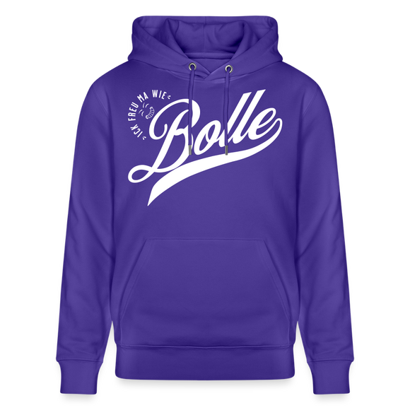 ICK FREU MA WIE BOLLE-Unisex Bio-Hoodie - Purple Love 