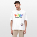 LIEBE IS BUNT-Oversized Unisex Bio T-Shirt - Weiß