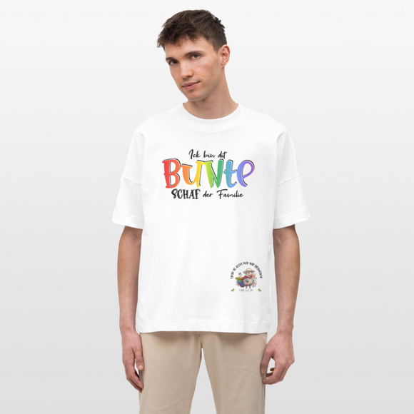 LIEBE IS BUNT-Oversized Unisex Bio T-Shirt - Weiß