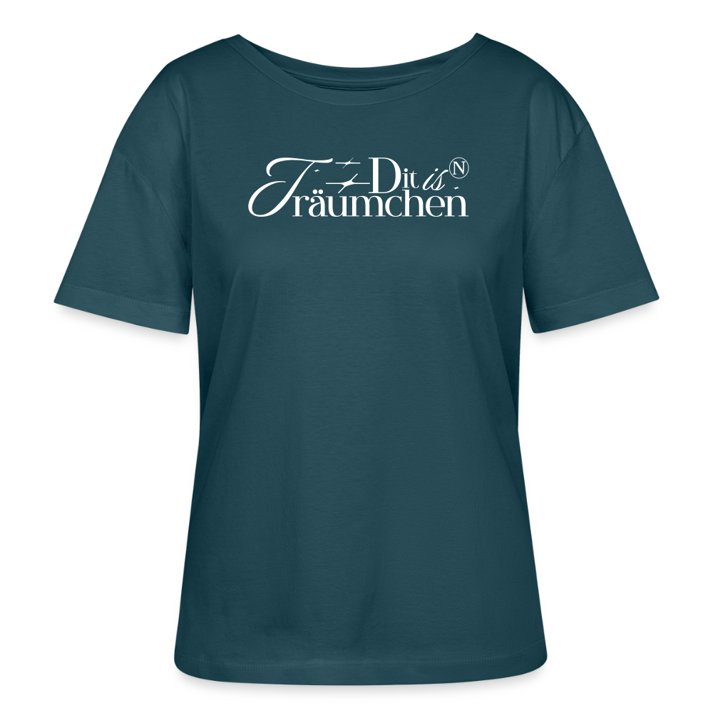 TRÄUMCHEN-Rundhals Frauen Bio-T-Shirt - Dunkles Petrol
