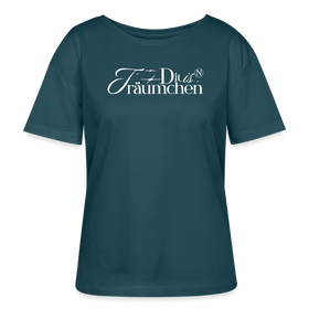 TRÄUMCHEN-Rundhals Frauen Bio-T-Shirt - Dunkles Petrol
