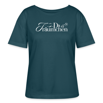 TRÄUMCHEN-Rundhals Frauen Bio-T-Shirt - Dunkles Petrol