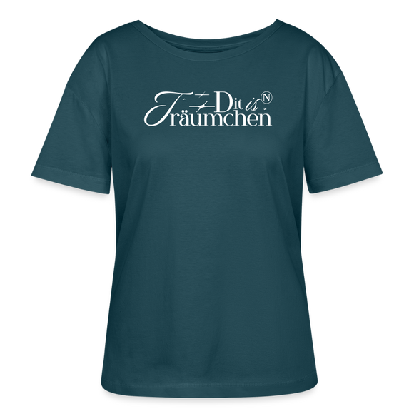 TRÄUMCHEN-Rundhals Frauen Bio-T-Shirt - Dunkles Petrol
